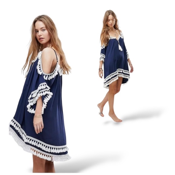 ✴️Boho Beach CoverUP/Mini Dress, SzL, NWT - Picture 6 of 6